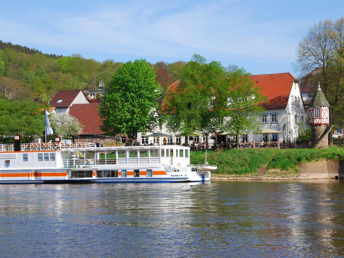Zum Weserdampfschiff Bad Karlshafen Exterior foto