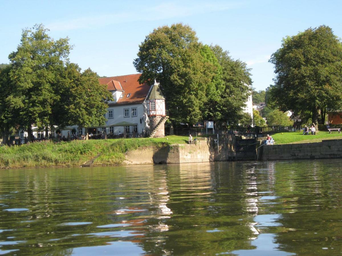 Zum Weserdampfschiff Bad Karlshafen Exterior foto